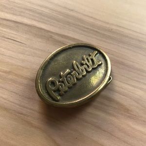 Vintage Peterbilt Brass Belt Buckle